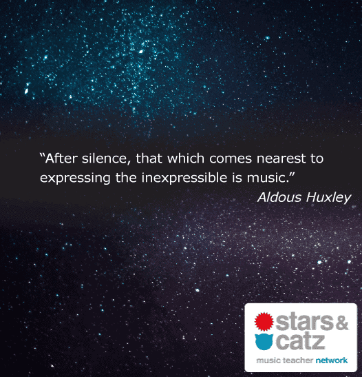 Aldous Huxley Music Quote Image