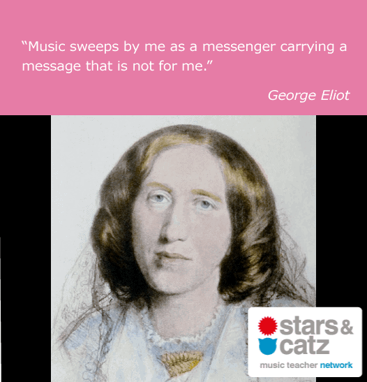 George Eliot Music Quote Image