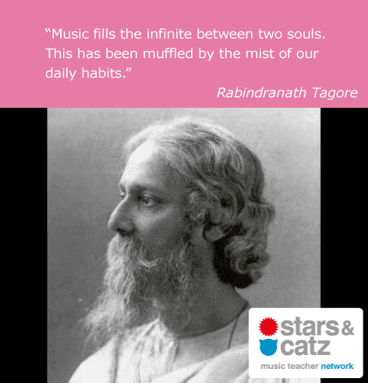 Rabindranath Tagore Music Quote 1 Image