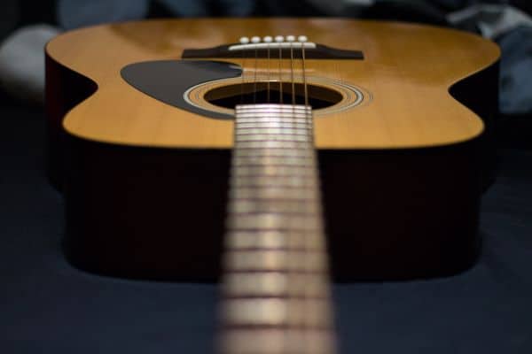 guitar in well fitting hard case