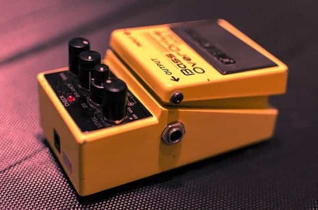 guitar pedal knobs to set to default