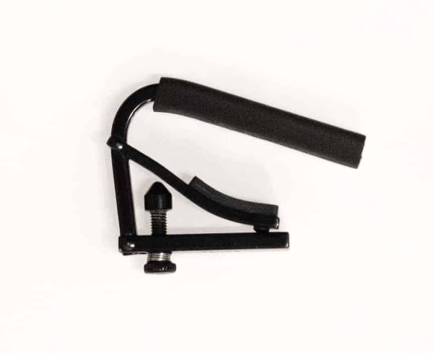 close up of c-clamp capo