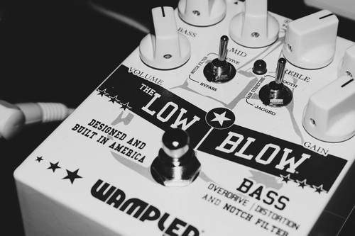guitar pedal close up