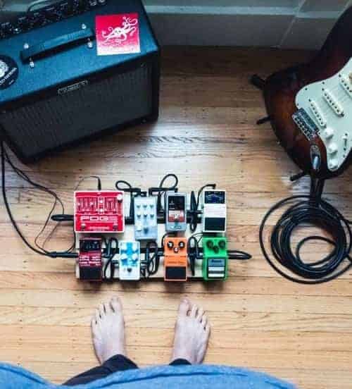 guitar pedals with amp and guitar